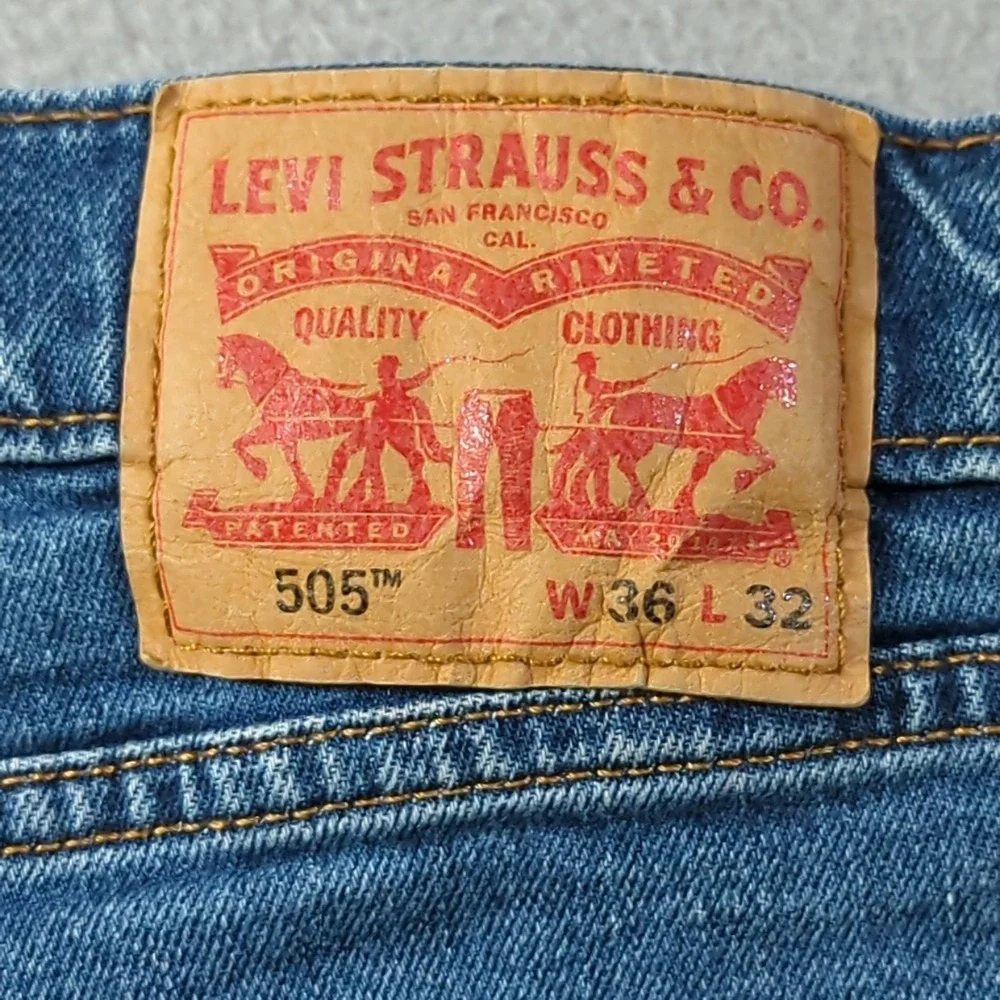 Levi's Men Straight Jeans - Light Blue Denim